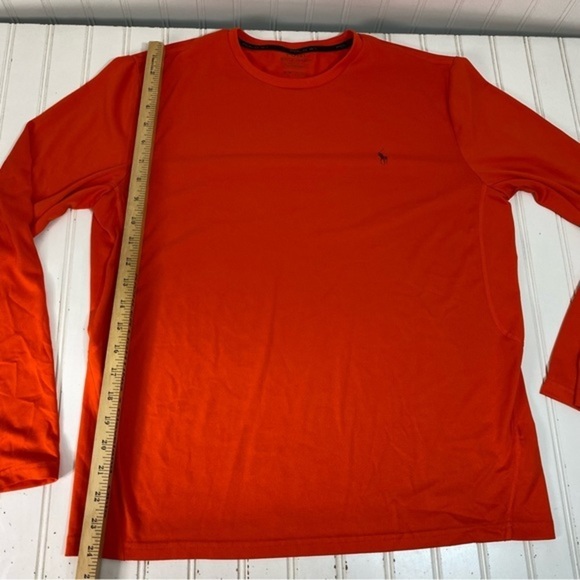 Polo 67 Ralph Lauren Shirt Mens M Orange Performance Long Sleeve Active - Picture 9 of 12